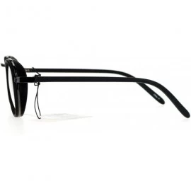 Round Vintage Clear Lens Glasses Round Side Cover Frame Fashion Eyewear UV 400 - Black Gunmetal - CS1884XUMC2 $8.60