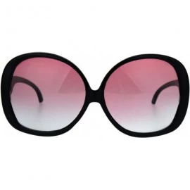 Butterfly Womens Drop Temple Butterfly Oceanic Gradient Plastic Sunglasses - Black Pink Grey - CO186GERYN2 $11.07