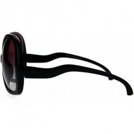 Butterfly Womens Drop Temple Butterfly Oceanic Gradient Plastic Sunglasses - Black Pink Grey - CO186GERYN2 $11.07