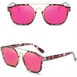 Oversized Polarized Sunglasses Protection Glasses Driving - Pink - CI18TQUQYGI $40.27