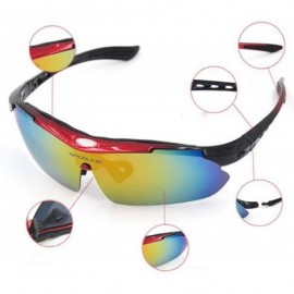 Sport Outdoor sports glasses riding polarized glasses hiking fishing running golf UV protection - D - C118RYH80DT $50.09