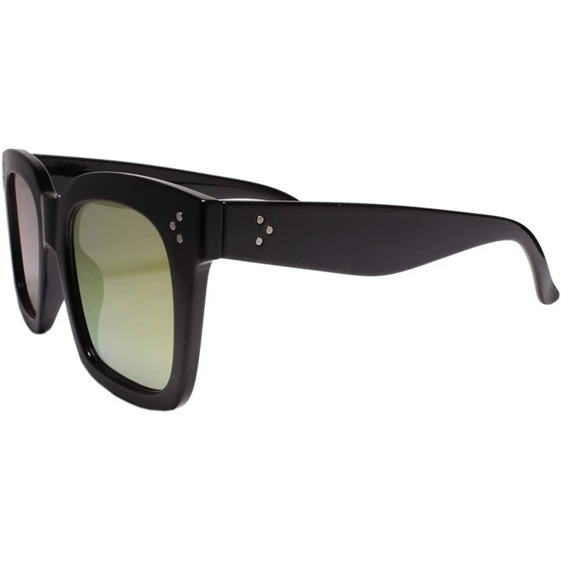 Oversized Oversize Retro Style Swag Hip Hop Rapper Fresh Dope Sunglasses Thick Frame - Orange - CX18Z0H46AN $15.08
