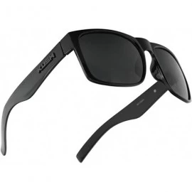 Square Men's Original Hardcore Black Classic Square Sunglasses with Dark Tinted Lenses - Black Frame - Black - CG18UECLCXZ $2...