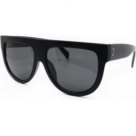 Oversized 6520 Oversize XL Mirror Tint Havana Shadow Style Designer Flat Top Womens Mens Sunglasses - Black. - CT18GX8ZD27 $2...