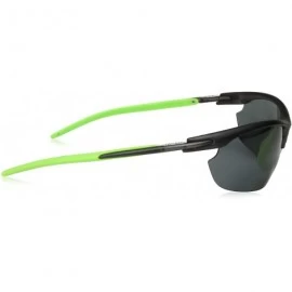 Semi-rimless Slant Polarized Sunglasses - Matte Smoke - CX18759AH0K $30.10