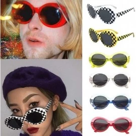 Sport Highly Recommend Retro Vintage Clout Goggles Unisex Sunglasses Rapper Oval Shades Grunge Glasses - Multicolor-b - CP18T...