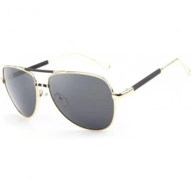 Aviator Aviator Sunglasses - Polarized Sunglasses- Sunglasses - UV 400 - Gold - CX18349R6GW $36.51