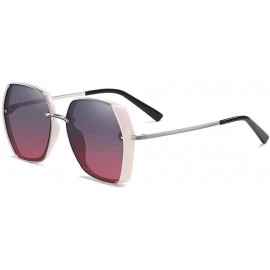 Sport Women Sunglasses Oversized Fashion Woman Shades UV Protection WS008 - Pink Frame - CC198S82QIR $13.47