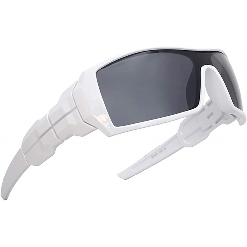 Shield Sports Shield Sunglasses for Men Women 8033 - White - CM192X3YIA5 $20.71
