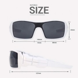 Shield Sports Shield Sunglasses for Men Women 8033 - White - CM192X3YIA5 $10.35