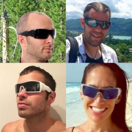 Shield Sports Shield Sunglasses for Men Women 8033 - White - CM192X3YIA5 $10.35