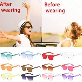 Round Classic Round Retro Plastic Frame Vintage Inspired Sunglasses Sunglasses for Men Women Oversized Vintage Shades - CO190...