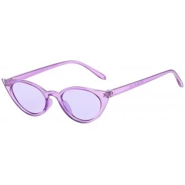 Goggle Women Man Vintage Cat Eye Irregular Shape Sunglasses-Eyewear Retro Unisex - F - CS18Q3ZG9SS $9.44