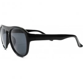 Aviator Classic Vintage Retro Fashion Urban Hip Look Mens Womens Sunglasses - Black - CS18933SLR4 $12.35