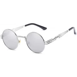 Goggle Steampunk Goggles Sunglasses Men Women er Vintage Round Sun Glasses for UV400 Female Male Retro Oculos QF022 - CY18WO3...
