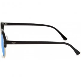 Cat Eye Cat Eye Vintage Rimless Sunglasses UV400 Protection Metal Glasses For Men For Women 4246 - Ice Blue - C118SLW4XRZ $9.55