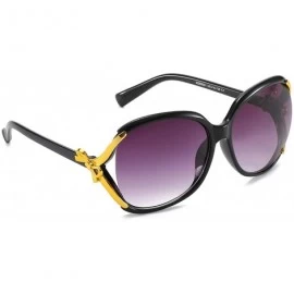 Sport Retro Classic Vintage Cat Eye Sunglasses for Women Plastic Metal AC UV 400 Protection Sunglasses - Black - C018SARTYL7 ...