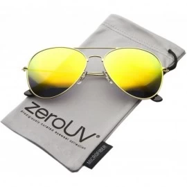 Aviator Premium Flash Mirror Lens Aviator Sunglasses (Nickel Plated Metal Frame) - Silver / Silver Mirror - CB12CIGLHT3 $17.63