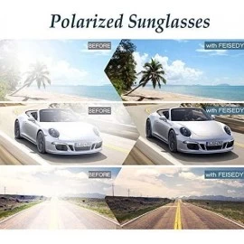 Rectangular Great Classic Polarized Sunglasses Men Women HD Lens B1858 - 004 Leopard - CG18Q0EWQOL $12.07