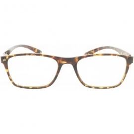 Cat Eye Philosopher Collection "The Socrates" Handcrafted Square Eyeglasses - Chestnut Brown Tort/Clear - CX18E52MG20 $21.23
