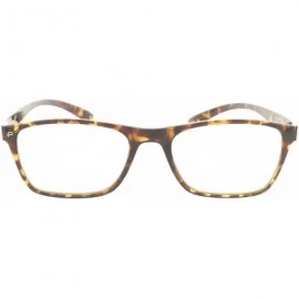 Cat Eye Philosopher Collection "The Socrates" Handcrafted Square Eyeglasses - Chestnut Brown Tort/Clear - CX18E52MG20 $39.74