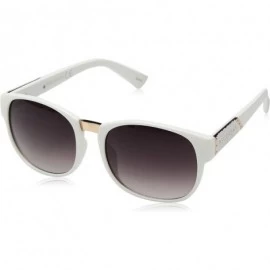 Oval Women's R3193 Rectangular Sunglasses with Metal Bridge & 100% UV Protection - 55 mm - White - CW129HHB34Z $76.66