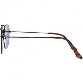 Rectangular Color Mirror Retro Vintage Flat Top Bridge Dad Shade Sunglasses - Black Orange Mirror - C818Q0CXA3R $13.46