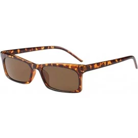 Aviator Unisex Vintage Sunglasses Rapper Fashion Small Square Frame Sun Glasses Eyewear - F - C018TQZD36A $14.91