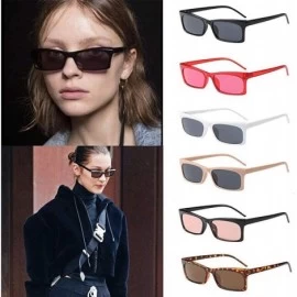 Aviator Unisex Vintage Sunglasses Rapper Fashion Small Square Frame Sun Glasses Eyewear - F - C018TQZD36A $7.26