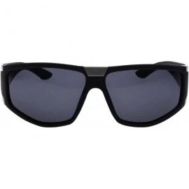 Oval Men Ride Polarized Sunglasses Driver Polariscope - Black - CI11A1EFYPH $24.03