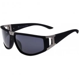Oval Men Ride Polarized Sunglasses Driver Polariscope - Black - CI11A1EFYPH $11.52