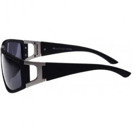 Oval Men Ride Polarized Sunglasses Driver Polariscope - Black - CI11A1EFYPH $11.52