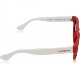 Round Women's Trancoso Round Sunglasses - Red White - CH119CDWPFL $28.89