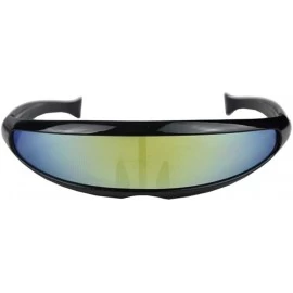 Goggle Unisex Fashion Eyewear Unique Sunglasses Uni-lens Retro Glasses - Multicolor a - C7197CKOC3S $9.05