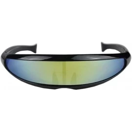 Goggle Unisex Fashion Eyewear Unique Sunglasses Uni-lens Retro Glasses - Multicolor a - C7197CKOC3S $19.10