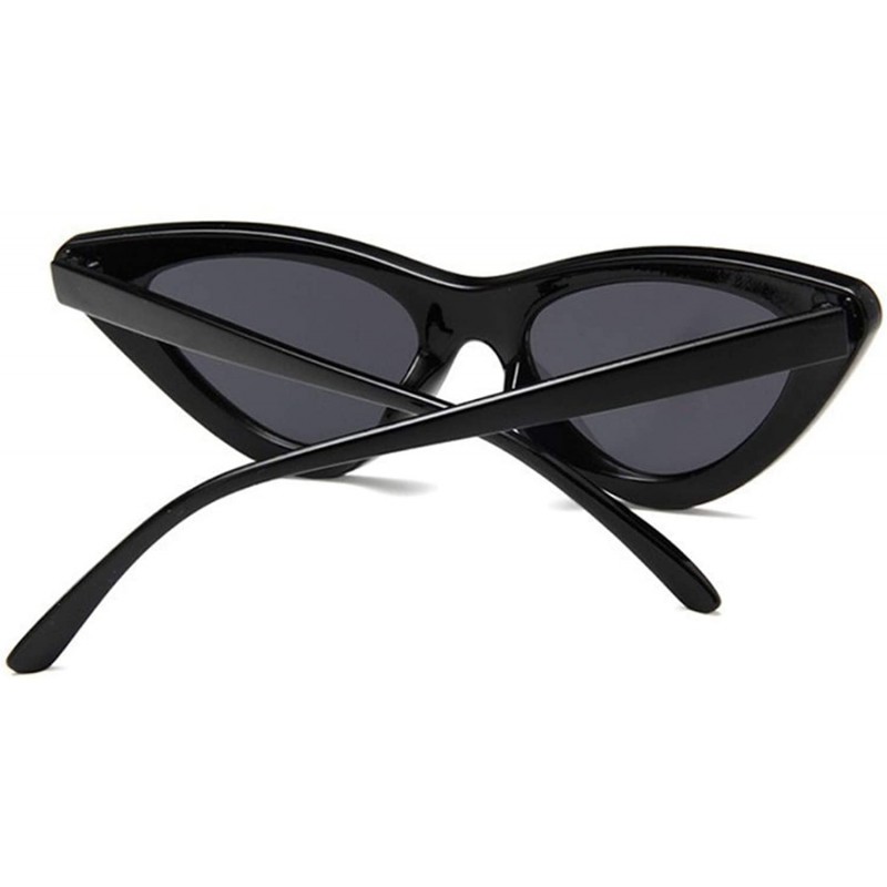 Retro Fashion Sunglasses Women Vintage Cat Eye Black White Sun Glasses ...