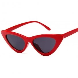 Oval Retro Fashion Sunglasses Women Vintage Cat Eye Black White Sun Glasses UV400 Oculos - Black Green - C519850WWWA $31.65