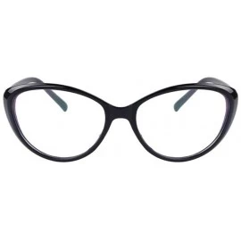Rimless Women Fashion UA400 Cat's Eye Glasses Cat Eye Clear Glasses - Black - CD17YWDM5A9 $12.05