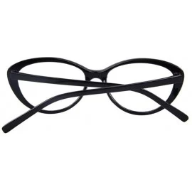 Rimless Women Fashion UA400 Cat's Eye Glasses Cat Eye Clear Glasses - Black - CD17YWDM5A9 $12.05