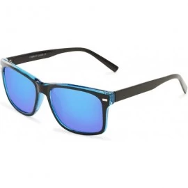 Sport Sunglass Warehouse Stokes- Polarized Plastic Retro Square Men's & Women's Full Frame Sunglasses - CR12OC2YQWY $28.66