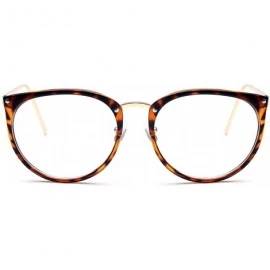 Cat Eye Glasses Transparent Women's Frame Degree Eyeglasses Oversized Cat Eye Clear Lens - Black - CI197A2QR7E $55.08