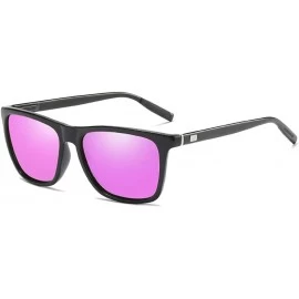 Oval Polarized Dark Lens 100% UV Blocking Elastic Width Lightweight Sunglasses for Women Men - Purple - CU18QKKUG03 $25.85