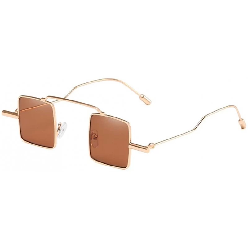Square Retro Trend Sunglasses Fashion Square Sunglasses for Men and Women - C3 - CC18D44O4WD $7.91