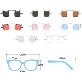 Square Retro Trend Sunglasses Fashion Square Sunglasses for Men and Women - C3 - CC18D44O4WD $7.91
