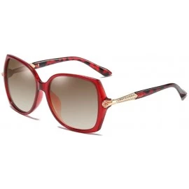 Aviator Sunglasses Women's Polarized Sunglasses Classic Large Frame Sunglasses Driving Glasses - D - CM18QREANZ7 $68.59