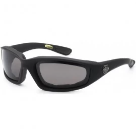 Oversized NEW MENS MOTORCYCLE PADDED SUNGLASSES - Black/Smoke Lens - CX11EHEBOQB $9.80