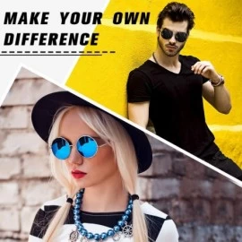 Round Retro Round Polarized Steampunk Sunglasses Side Shield Goggles Gothic S92-ADVANCED POLARIZED - CP18NL9U2X6 $22.67