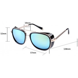 Goggle Classic steampunk sunglasses street style Men/Women Sunglasses Vintage goggle - Black/Grey - CL185398GZI $20.30