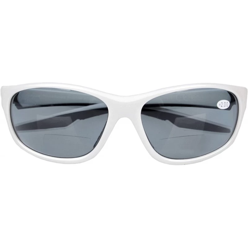 Sport Mens Womens Sports Polarized Bifocal Sunglasses - White - C318CTCWKUO $25.82