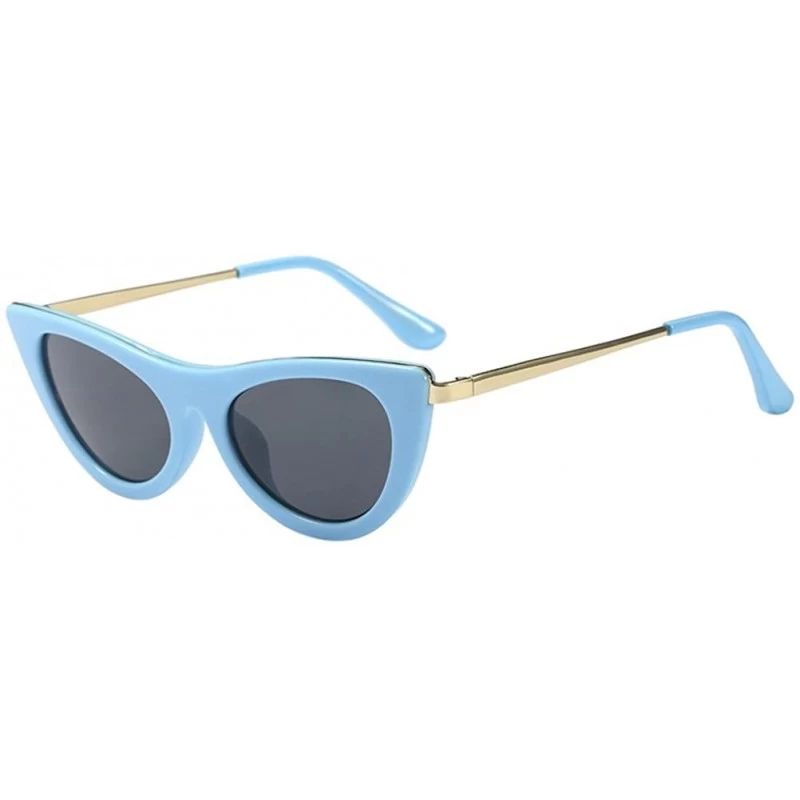 Wayfarer Classic Lenses High Level of Clarity Designer Sunglasses for Women Holiday - Blue - CT18G7YASW2 $13.41